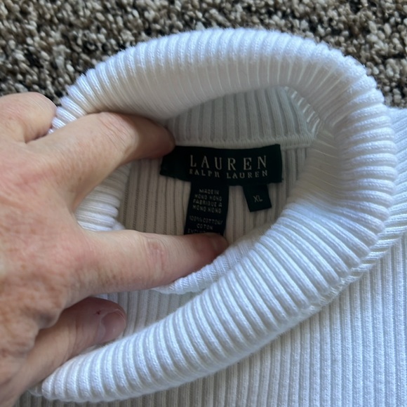 Women Lauren white turtleneck XL - Picture 3 of 5